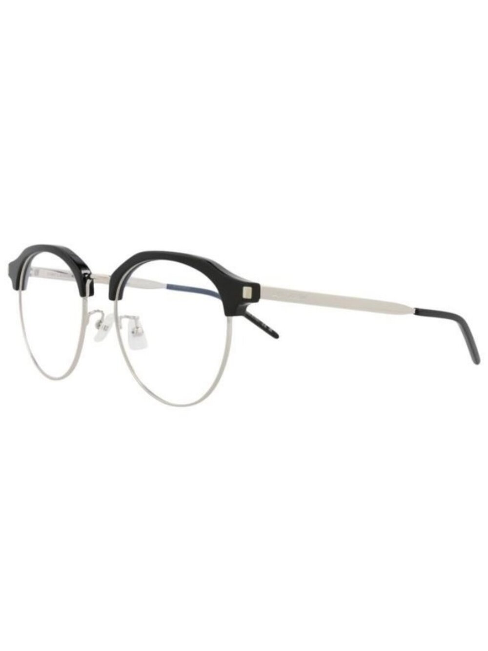 New Saint Laurent Womens Round/Oval Black Silver Transparent Fashion Designer Ey